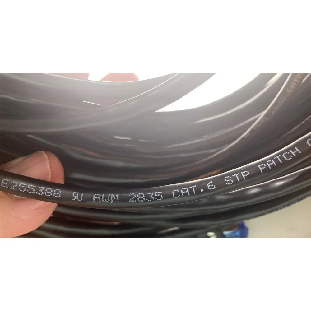 New 100' FT Feet CAT 6 24AWG Patch Cable Black/ Rohs Compliant
